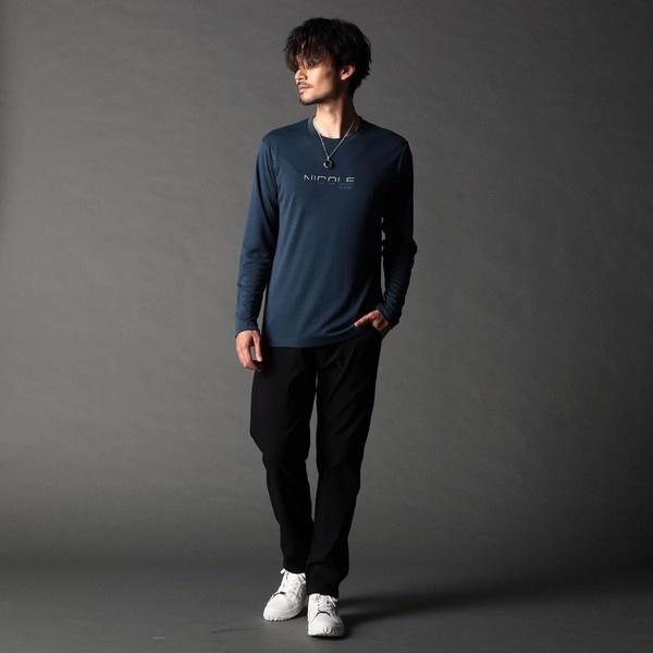 NICOLE CLUB FOR MEN（ニコルクラブフォーメン） ロゴ刺繍長袖Tシャツ