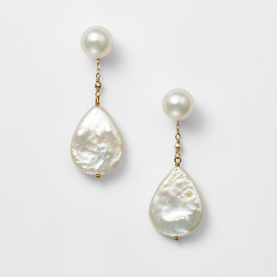 agete（アガット） K10パールピアスチャーム : マルイ(丸井)Yahoo!店