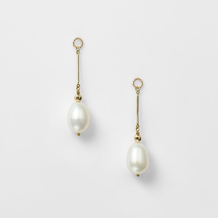 agete（アガット） K10パールピアスチャーム : マルイ(丸井)Yahoo!店