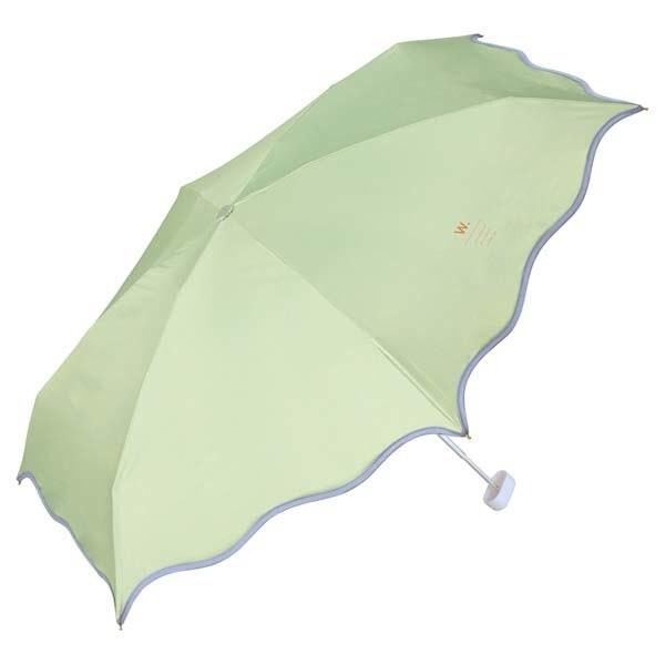 Wpc. 【Wpc.】日傘 遮光ウェーブパイピングパラソル ミニ 完全