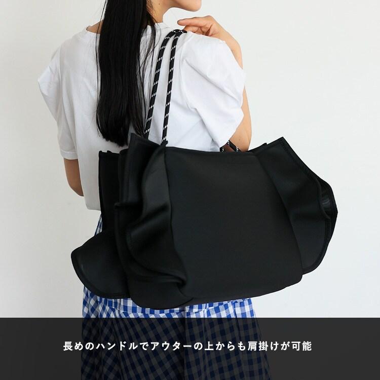 VitaFelice（ヴィータフェリーチェ） フリル2wayトートバッグ【aroco