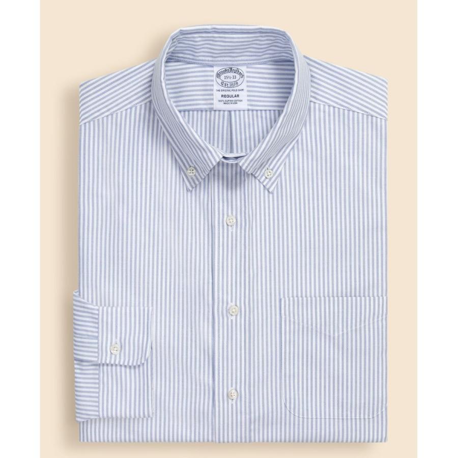 スーピマコットン　オックスフォード　ドレスシャツ　Regular Fit　Made in USAの画像