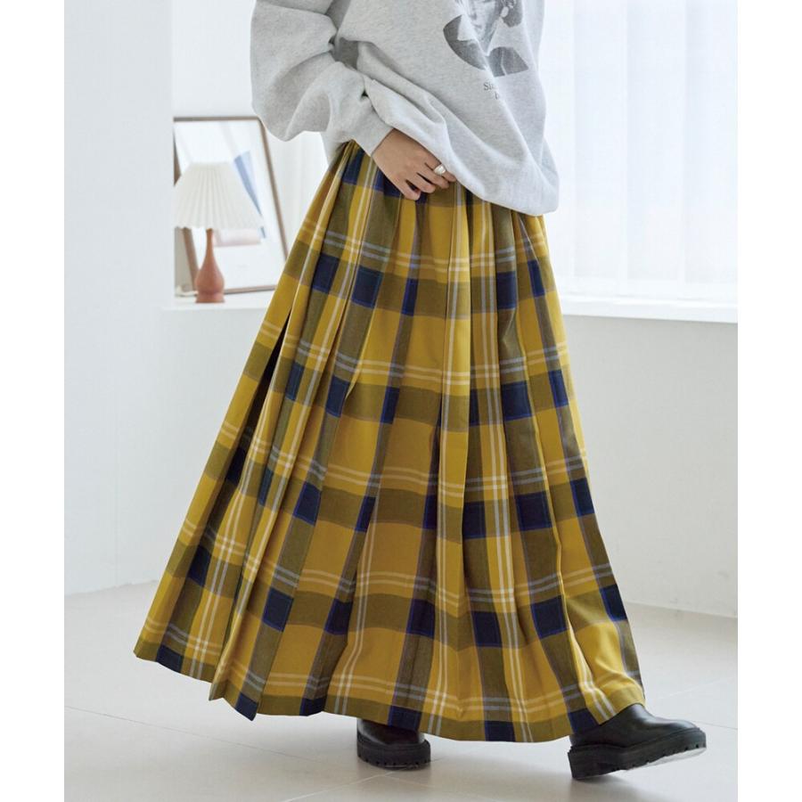 LAVEANGE（ラビアンジェ） タータンチェックプリーツスカート : マルイ