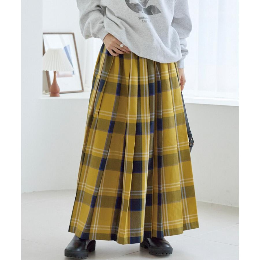 LAVEANGE（ラビアンジェ） タータンチェックプリーツスカート : マルイ