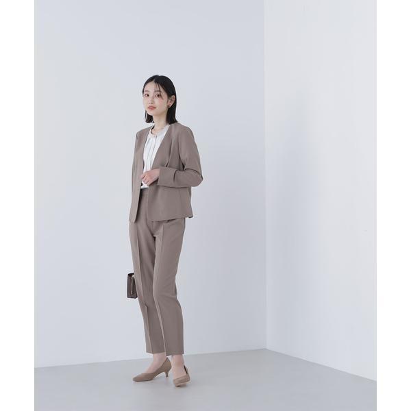 今期美品　サマードライタッチ SETUP ノーカラージャケット　テーパードパンツ サマードライタッチ SETUP ノーカラージャケット | NATURAL