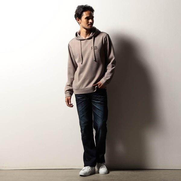 ニコルクラブフォーメン（NICOLE CLUB FOR MEN）/【RIELABO】エンブロイダリーロゴ プルオーバーパーカ NICOLE CLUB FOR MEN（ニコルクラブフォーメン） 【RIELABO】エン