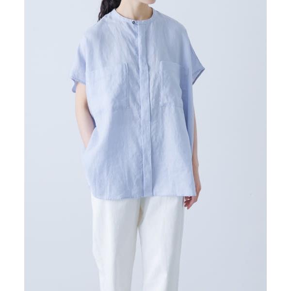 リネンWポケットフレンチシャツ かぐれ リネンWポケットフレンチシャツ : マルイ(丸井)Yahoo!店