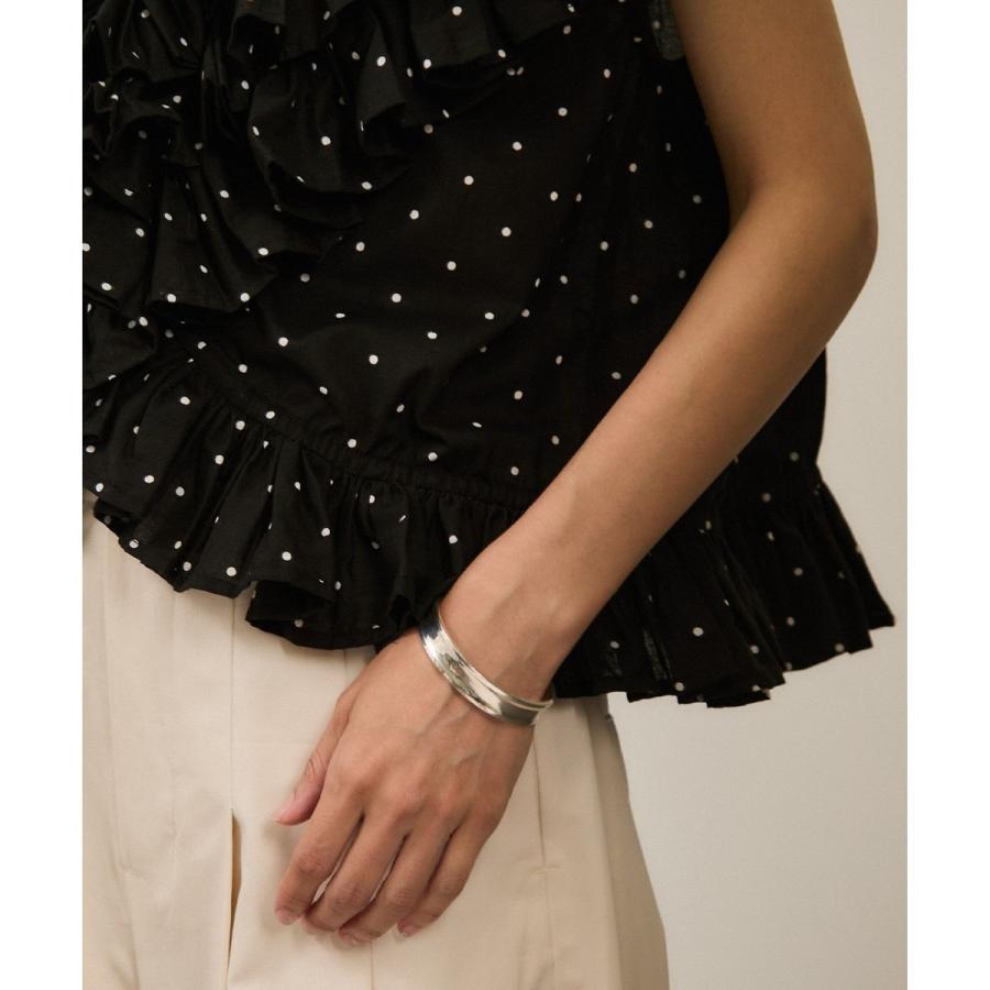 crinkle crinkle crinkle】別注フリルポンチョノースリーブブラウス