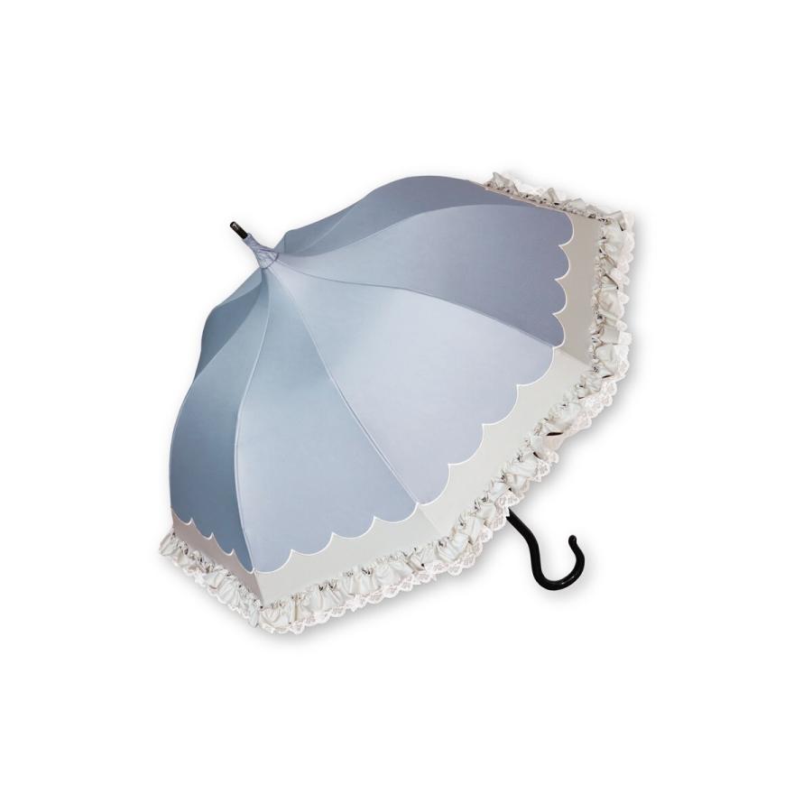 すみれ姫の王冠 パゴダ 晴雨兼用雨傘 UVカット フリル すみれ姫の王冠