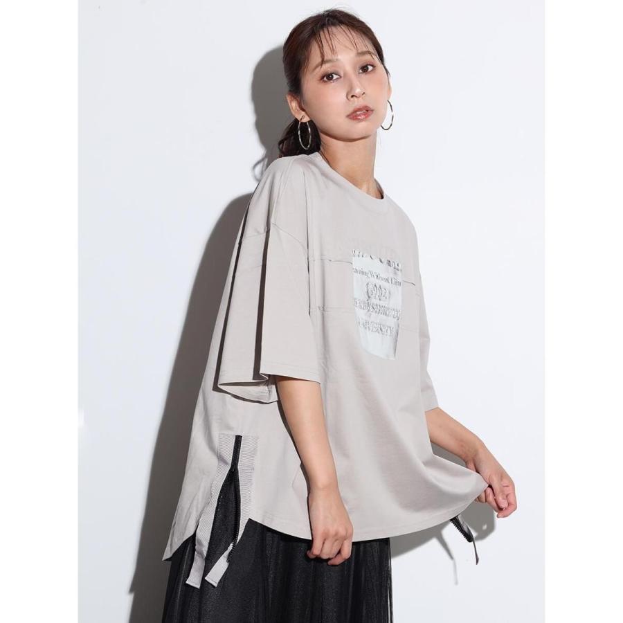 SCOTCLUB（スコットクラブ） エンボス箔ロゴサイドジップTEE : マルイ