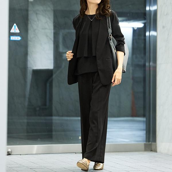 【２点セットアップ/エニデイカセット・サマー】ジョーゼット ジャケット＆パンツセ | abahouse mavie | 13