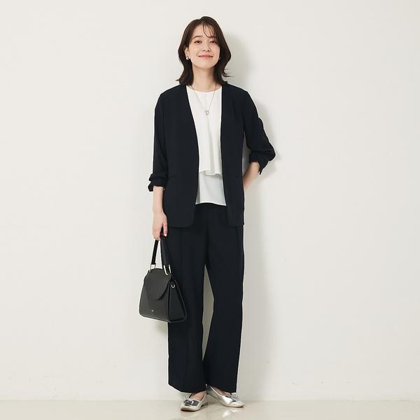 【２点セットアップ/エニデイカセット・サマー】ジョーゼット ジャケット＆パンツセ | abahouse mavie | 14