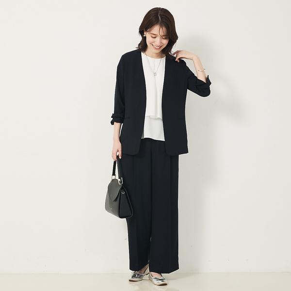 【２点セットアップ/エニデイカセット・サマー】ジョーゼット ジャケット＆パンツセ | abahouse mavie | 16