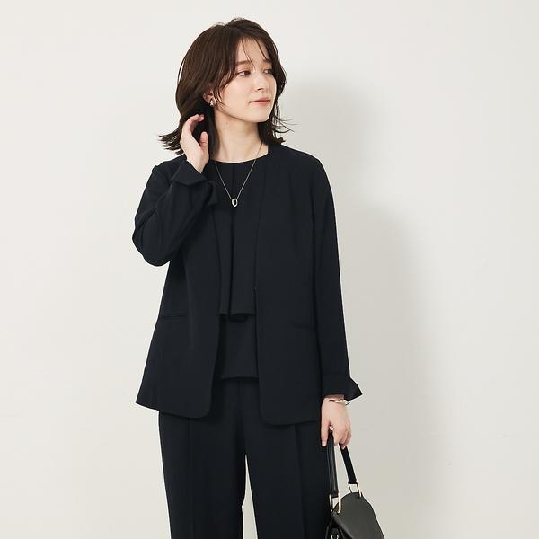 【２点セットアップ/エニデイカセット・サマー】ジョーゼット ジャケット＆パンツセ | abahouse mavie | 18