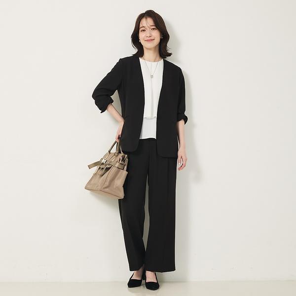 【２点セットアップ/エニデイカセット・サマー】ジョーゼット ジャケット＆パンツセ | abahouse mavie | 03