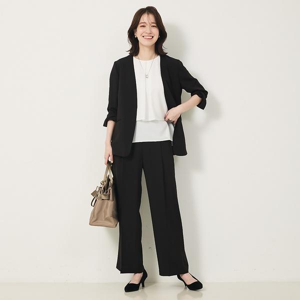 【２点セットアップ/エニデイカセット・サマー】ジョーゼット ジャケット＆パンツセ | abahouse mavie | 04