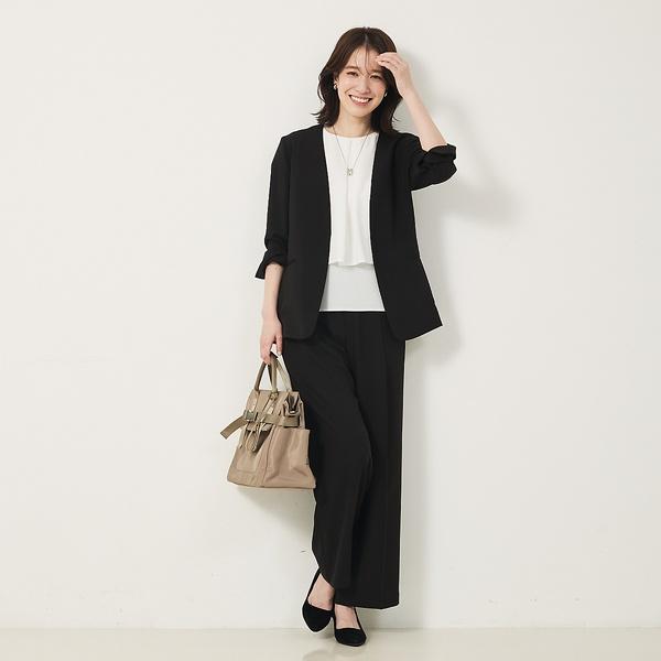 【２点セットアップ/エニデイカセット・サマー】ジョーゼット ジャケット＆パンツセ | abahouse mavie | 05