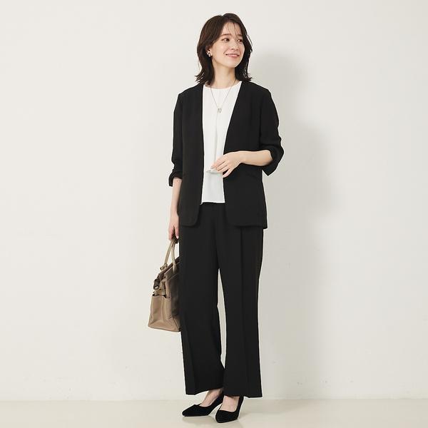 【２点セットアップ/エニデイカセット・サマー】ジョーゼット ジャケット＆パンツセ | abahouse mavie | 06