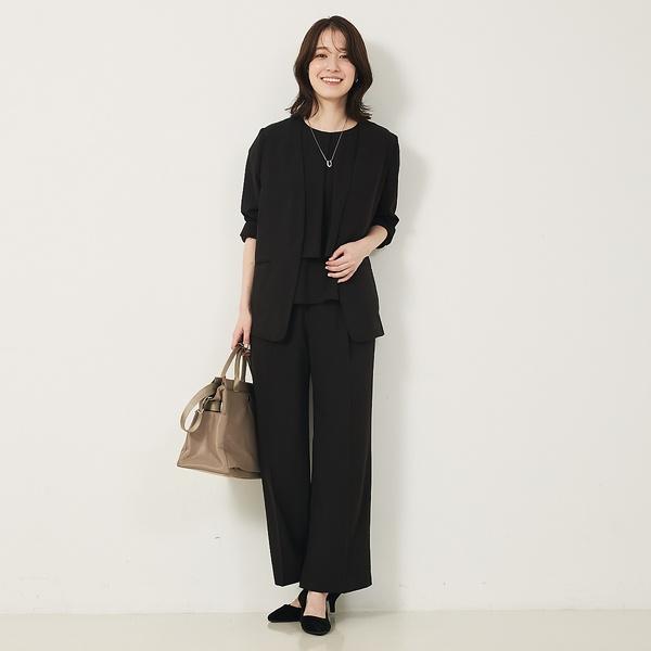 【２点セットアップ/エニデイカセット・サマー】ジョーゼット ジャケット＆パンツセ | abahouse mavie | 09