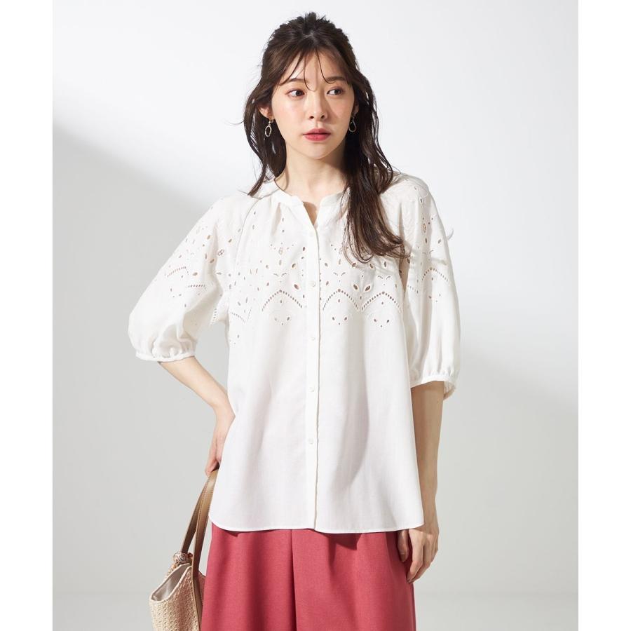 ANY SIS（エニィスィス） 【洗える】カットワークエンブロイダリー