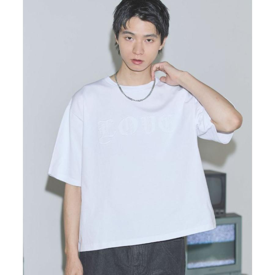 ヴィンテージライクパッチスローガンTシャツ |  | 11