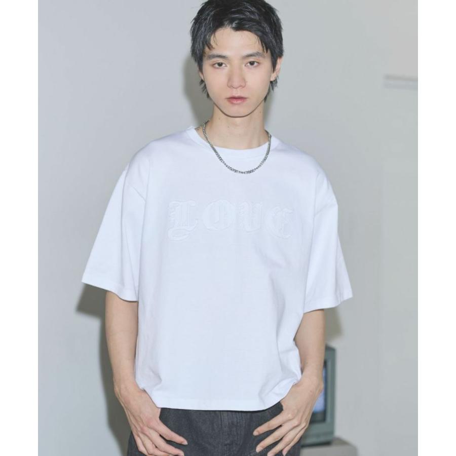 ヴィンテージライクパッチスローガンTシャツ |  | 12