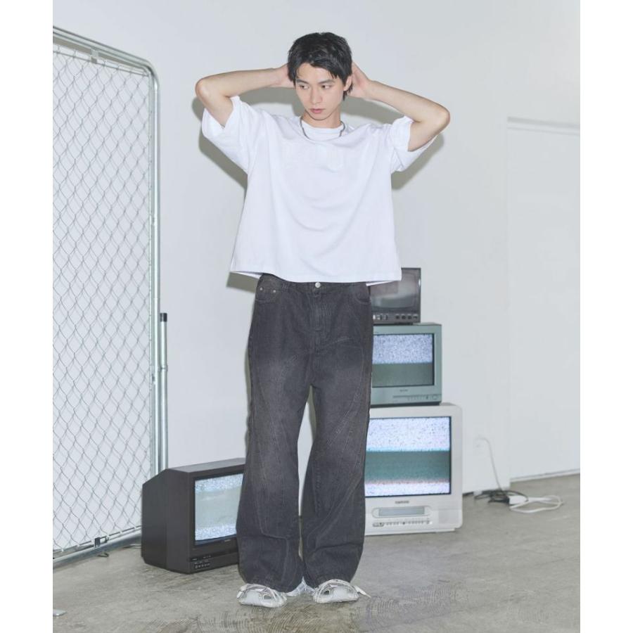 ヴィンテージライクパッチスローガンTシャツ |  | 15