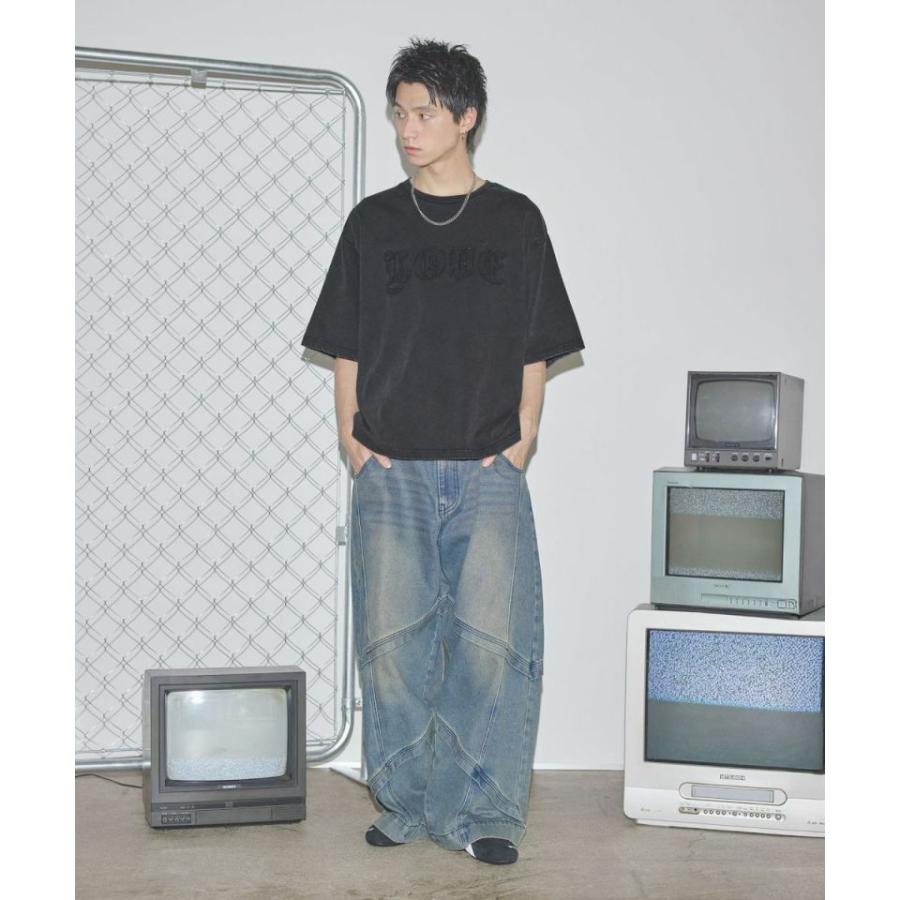 ヴィンテージライクパッチスローガンTシャツ |  | 20