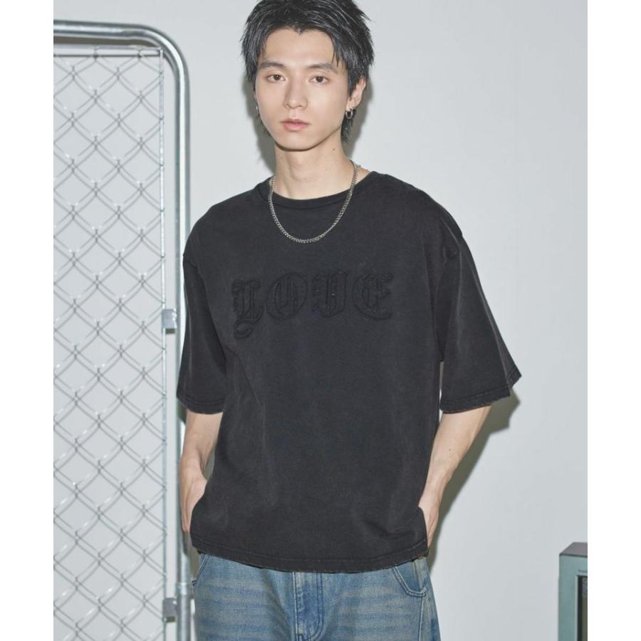 ヴィンテージライクパッチスローガンTシャツ |  | 03