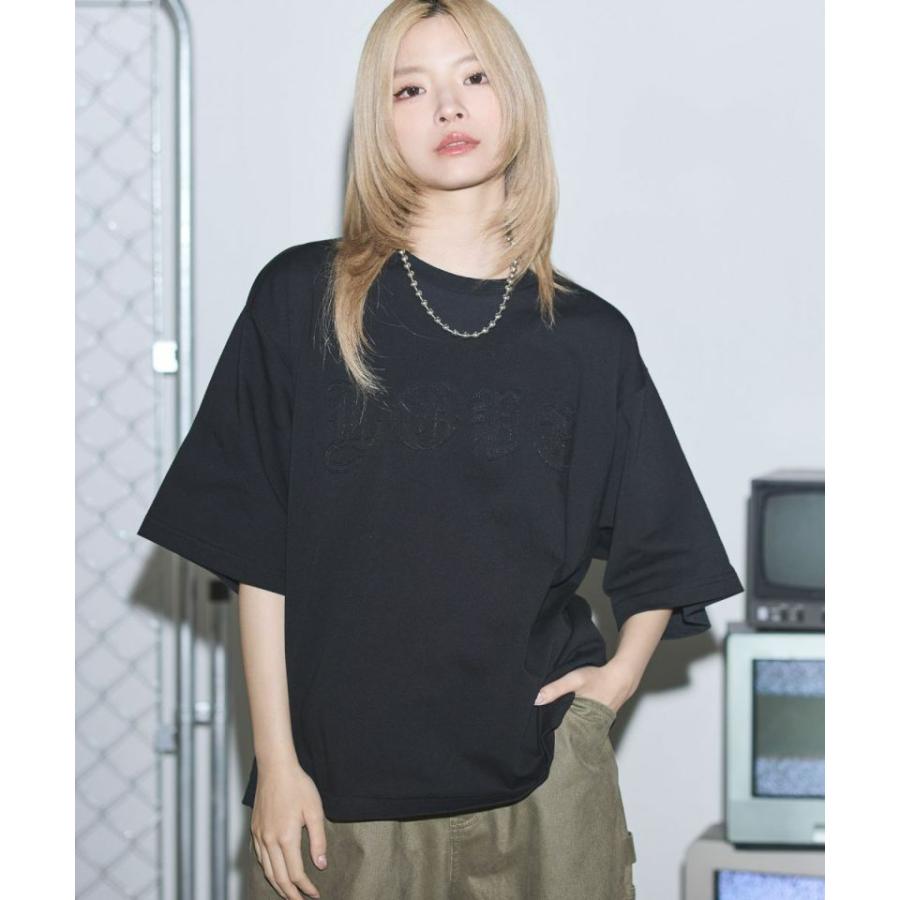 ヴィンテージライクパッチスローガンTシャツ |  | 06