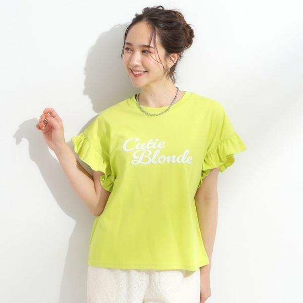 【S-LL汗ジミ軽減ひんやりUVカット】フリルTシャツ | Cutie Blonde | 13