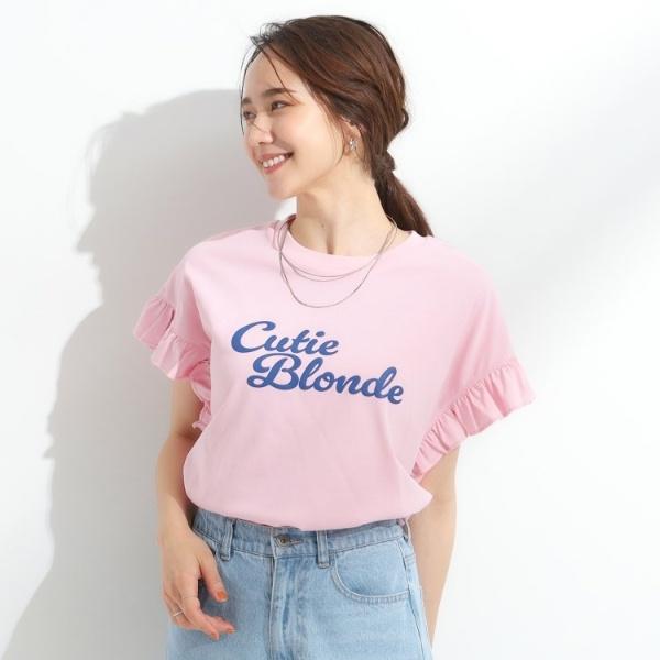 【S-LL汗ジミ軽減ひんやりUVカット】フリルTシャツ | Cutie Blonde | 17