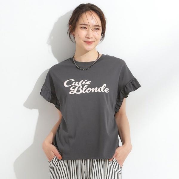 【S-LL汗ジミ軽減ひんやりUVカット】フリルTシャツ | Cutie Blonde | 05