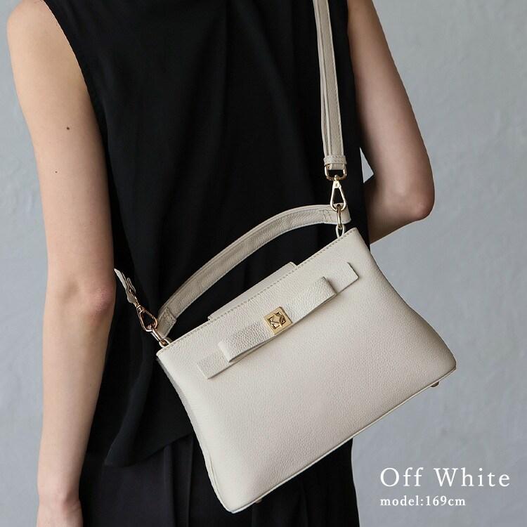 VitaFelice（ヴィータフェリーチェ） リボンデザイン2wayハンドバッグ