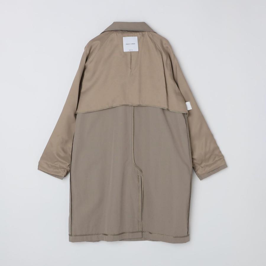 SHIPS（シップス） CARRARO: コットン/ナイロン ステンカラー コート