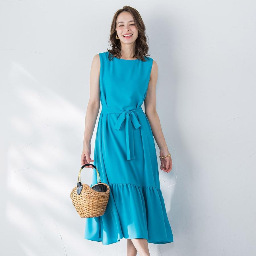 Viaggio Blu（ビアッジョブルー） 接触冷感2WAYストレッチワンピース