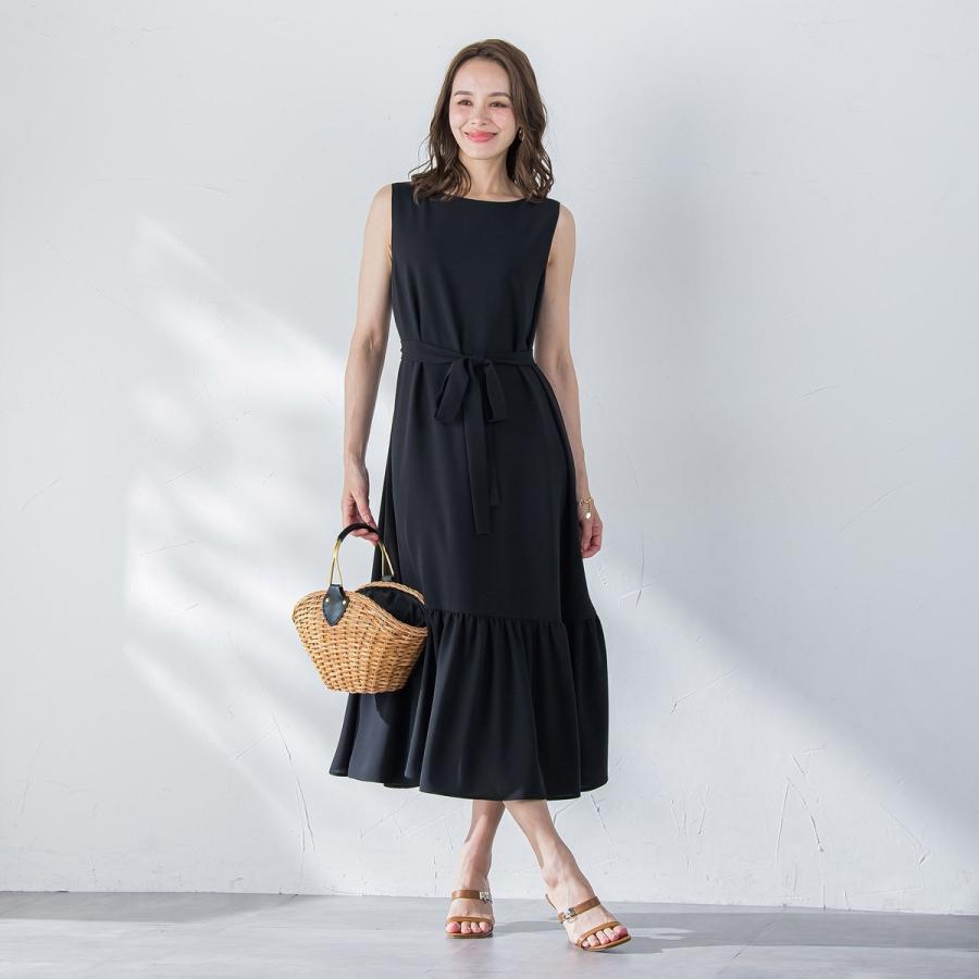 Viaggio Blu（ビアッジョブルー） 接触冷感2WAYストレッチワンピース