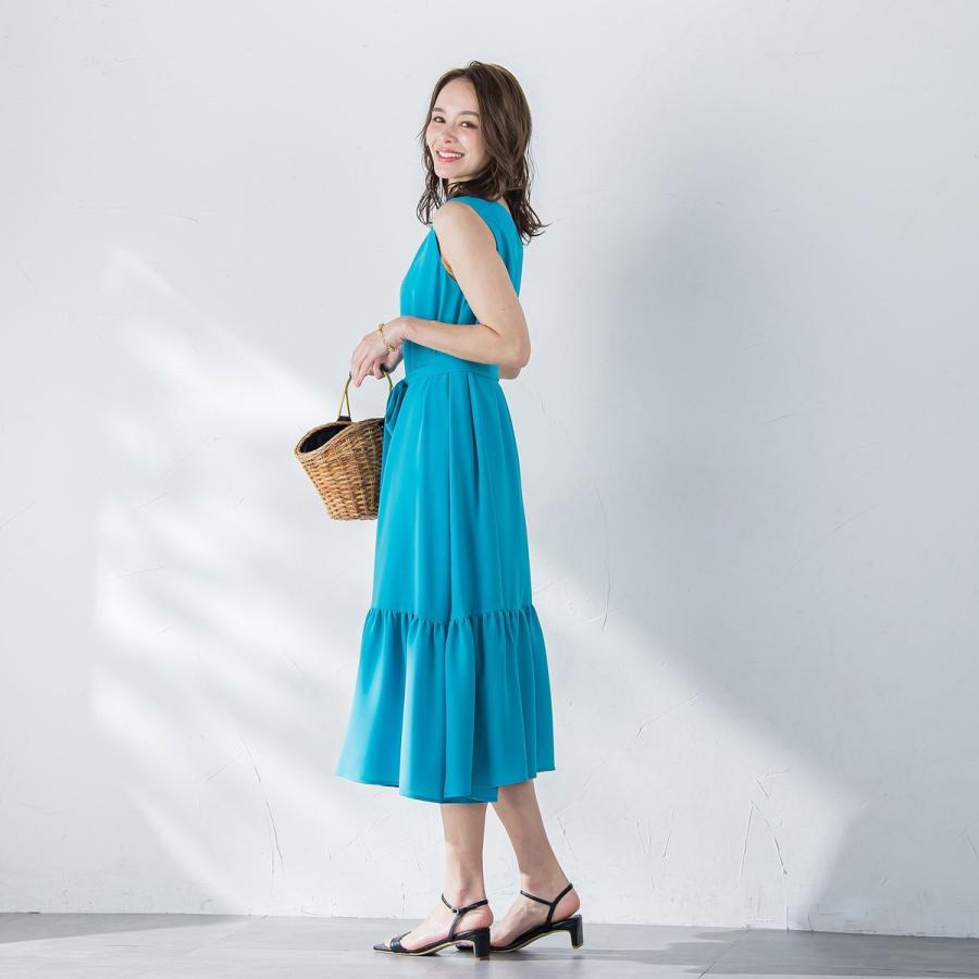 Viaggio Blu（ビアッジョブルー） 接触冷感2WAYストレッチワンピース