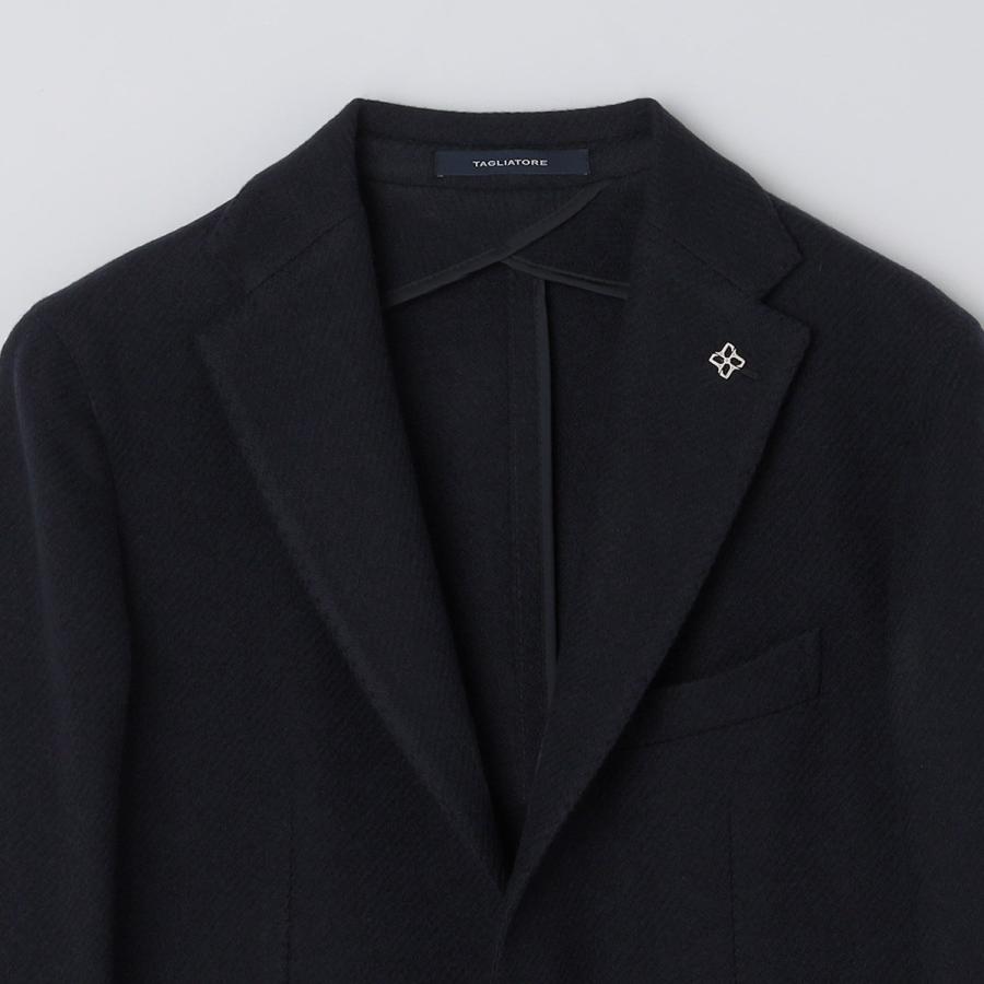 TAGLIATORE: ウール ネイビー ソリッド ジャケットの画像