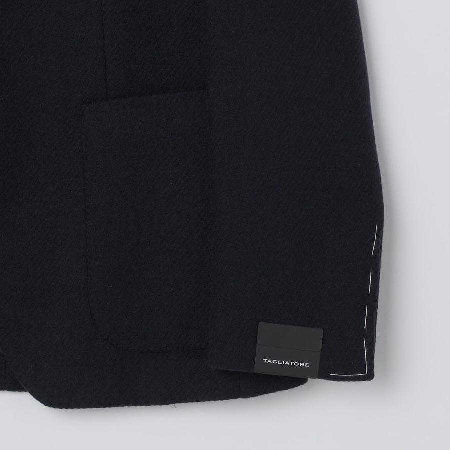 TAGLIATORE: ウール ネイビー ソリッド ジャケットの画像