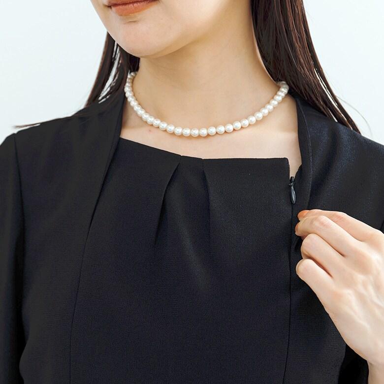 【喪服】【前開き】ジャケット＆セミフレア ワンピース＜大きいサイズ有＞/ブラックフォーマルの画像