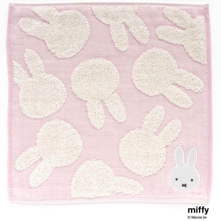 ミッフィー　表ガーゼ・裏タオルハンカチ　ミッフィーシルエット　【miffy】
