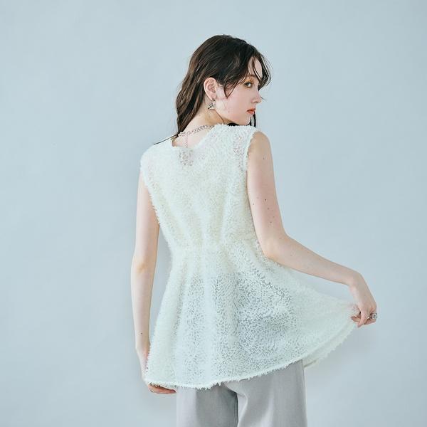 ベスト ジレ 3G片畦ハイネックベスト レディース ノーブル NOBLE