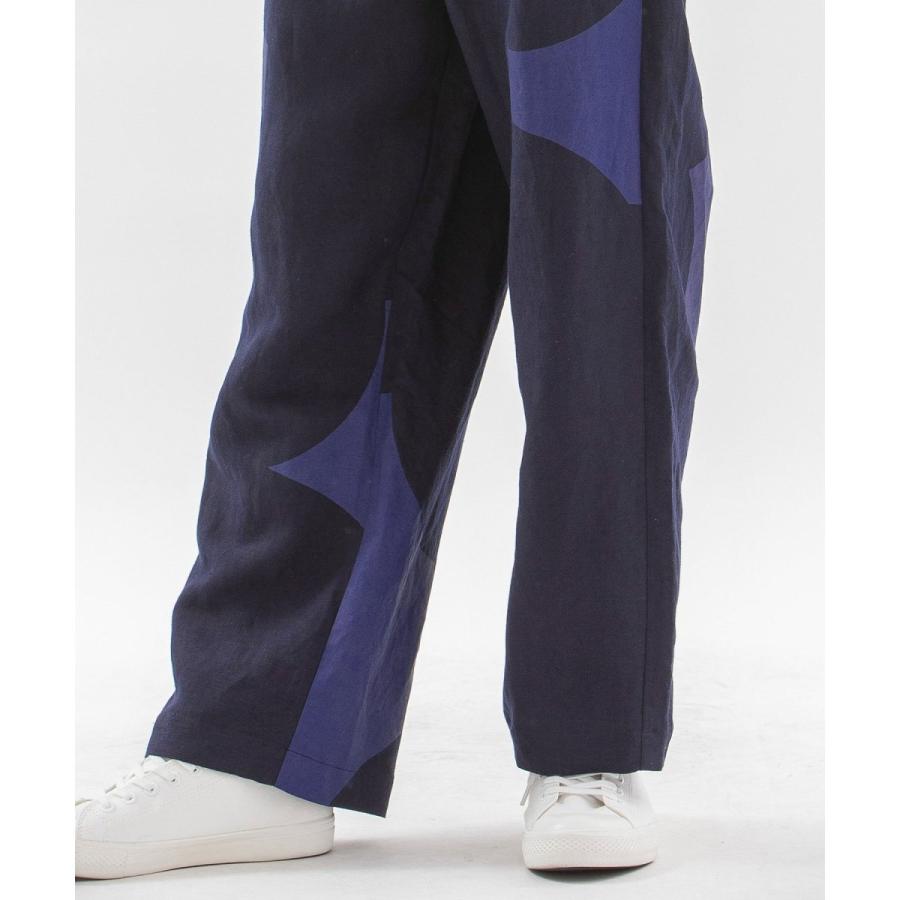 nop de nod（ノップドゥノッド） リネンレーヨンもくもくプリント