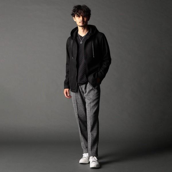 NICOLE CLUB FOR MEN ライトスウェードジャージ ジップアップ