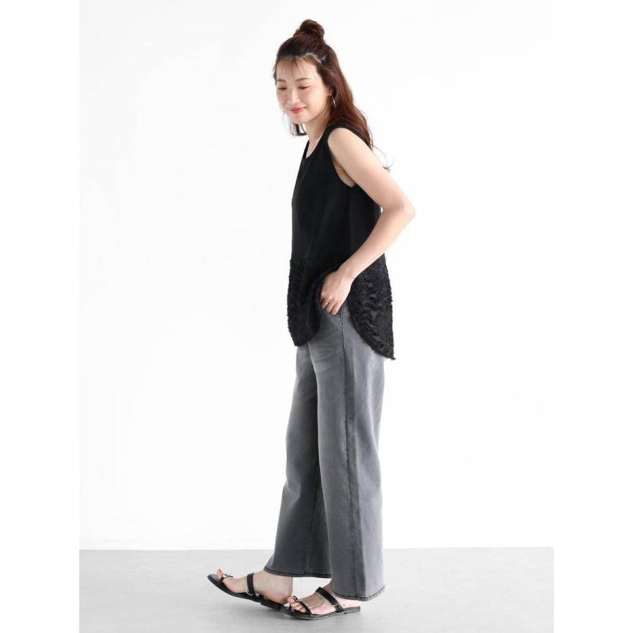 VIN（バン） ドロストストレッチデニムワイドパンツ : マルイ(丸井