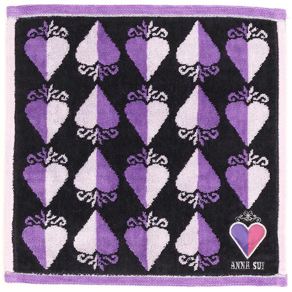 ANNA SUI アナスイ タオルハンカチ ハートアップリケ 【ANNA SUI