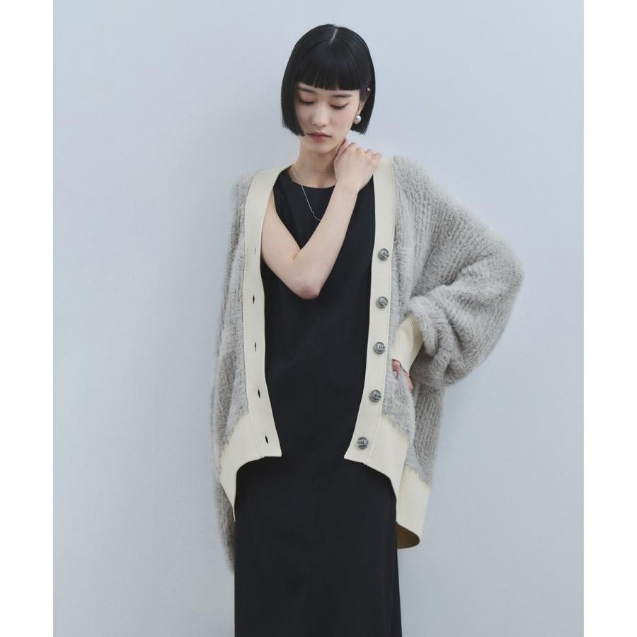 アダムエロペ　フェザーヤーンチェックカーディガン ADAM ET ROPE'（アダムエロペ） 【WEB限定】・【サステナブル