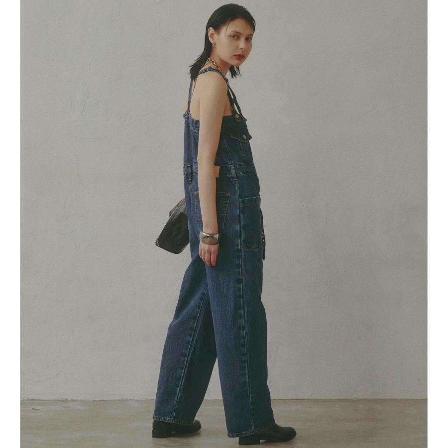【極美品】アトリエサムシング デニム サロペット 日本製 完売品 ワイドパンツ SOMETHING（サムシング） atelier SOMETHING BUTTON UP SALOPETTE