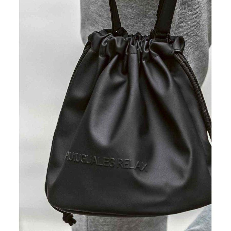 1PIU1UGUALE3 RELAX シンセティックレザードローストリングバッグ